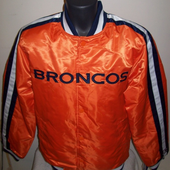 DENVER BRONCOS Starter Snap Down Jacket    4X  5X - Picture 2 of 8